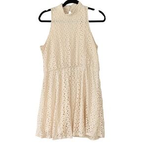 Festival Crochet Fairy Y2k Dress Sleeveless Womens Large y2k Layered Cottagecore